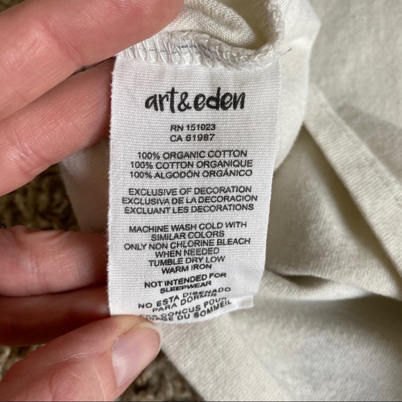 Art & Eden Tiger Painting Striped Tee Organic - Picture 7 of 7